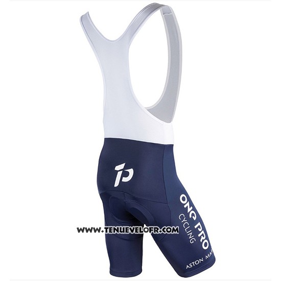 2018 Maillot Ciclismo One Pro Blanc et Fonce Bleu Manches Courtes et Cuissard
